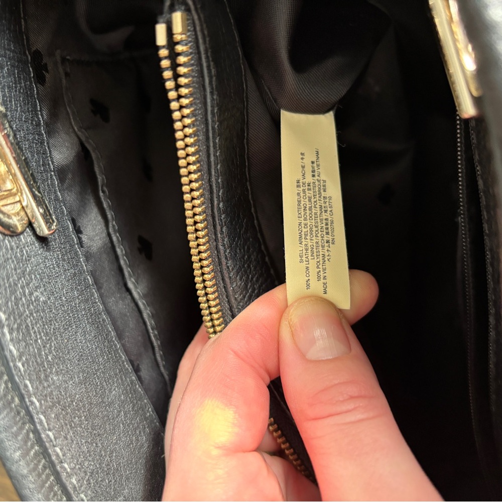 Kate Spade Black Calf Leather Tote Bag - Picture 7 of 7